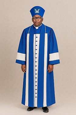 Bishops Gown Royal /white
