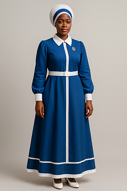 Mother's full dress royal blue uniform